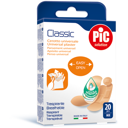 PiC Antibakterijski obliž Classic Mix 20x