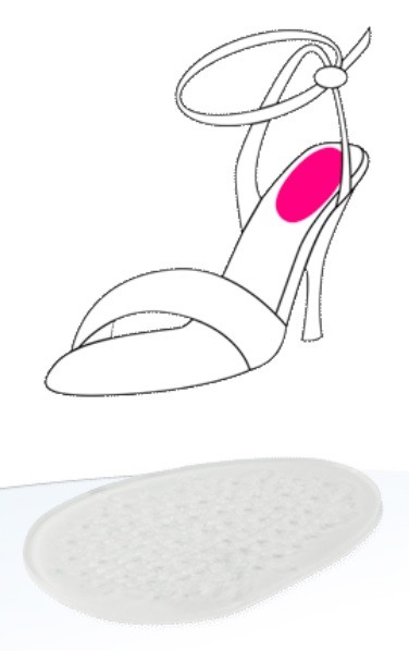 DoTobell Silikonska blazinica za pete 107S 2X