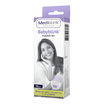 Mediblink Ovulacijski test Babyblink lističi 10x M156