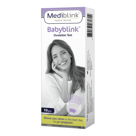 Mediblink Ovulacijski test Babyblink lističi 10x M156