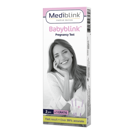 Mediblink Test nosečnosti Babyblink lističi 3x M155