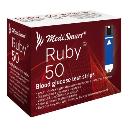 Medismart Testni lističi za merilnik Ruby 50x