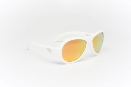 Babiators Otroška sončna očala Polarized Junior Wicked white/orange lenses 0-2 let BAB-051