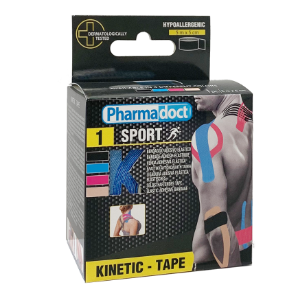 Pharmadoct Kineziološki trak 5cm x 5m moder