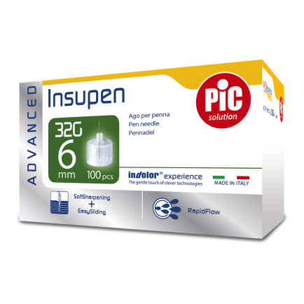 Pic solution Igle za inzulin Insupen Advanced 32G x 6 100x