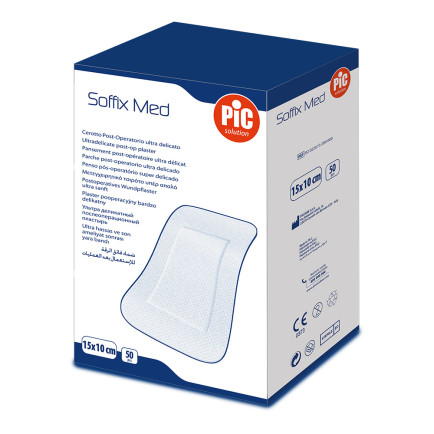 PiC Antibakterijski pooperativni obliž Soffix Med 15 x 10 cm 50x
