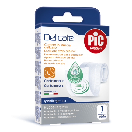 PiC Antibakterijski obliž Delicate za rezanje 50 x 8 cm bel