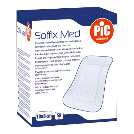 PiC Antibakterijski pooperativni obliž Soffix Med 10 x 8 cm 50x