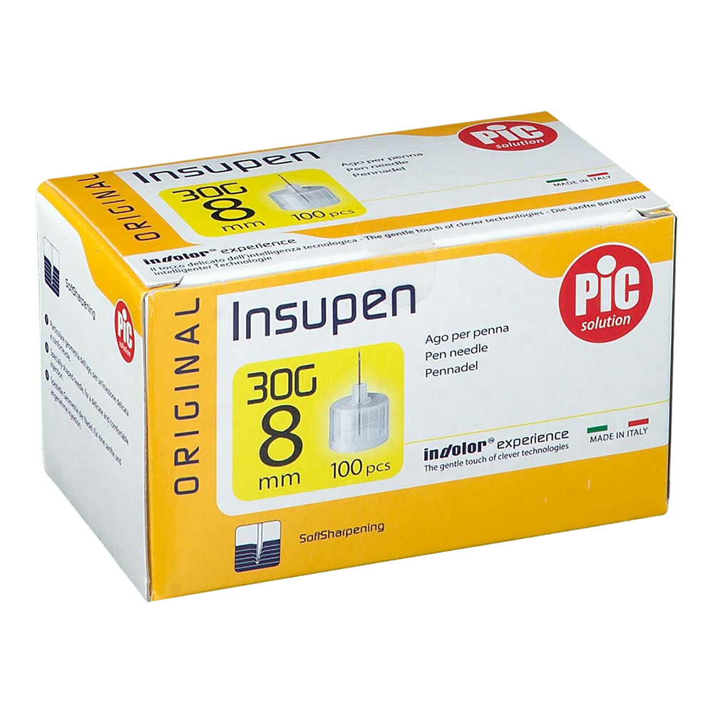 PiC Igle za inzulin Insupen G30 8mm 100x