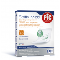 PiC Antibakterijski pooperativni obliž Soffix Med 10 x 6 cm 5x