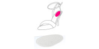 DoTobell Silikonska blazinica za pete 107S 2X