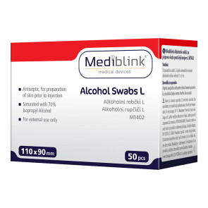 MEDIBLINK Alkoholni robčki L M1402 50x