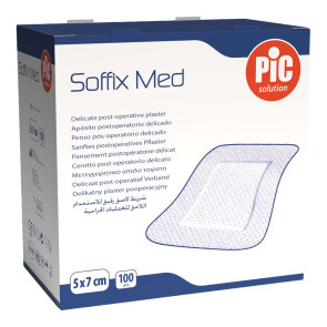 PiC Antibakterijski pooperativni obliž Soffix Med 5 x 7 cm 100x