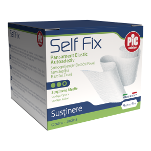 PiC Samolepljivi pričvrstilni povoj Self Fix 4 cm x 4 m